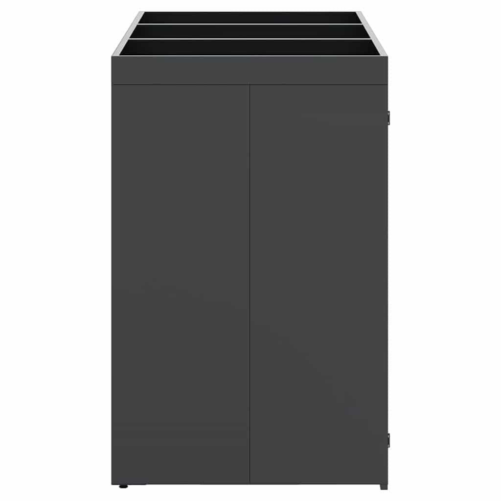 Genérico Almacenamiento de Cubos Wheelie para 3 Cubos Antracita,Casa y jardín,Productos del hogar,Accesorios para contenedores de residuos,Soportes para contenedores de residuos-3394744