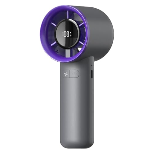 Iouyjiu Ventilador de mano, ventilador portátil recargable, refrigeración ajustable de 3 velocidades, silencioso y ligero, enfriador de aire personal para viajes, al aire libre, deportes, 6 x 5 x 16,5