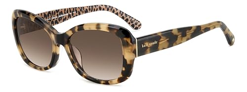 Kate Spade New York Women's Elowen/G/S Squared Sunglasses, HVNPTTBEI, 55/17/140