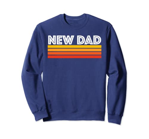 New Dad Cool Vintage 80s Sunset Retro Soon To Be Daddy Felpa
