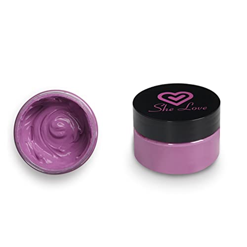 She Love Chalk Paste, Self Adhesive Stencil Paints for DIY Home Decor, Screen Printing Stencil Paste, Chalk Paint for Painting on Wood Chalk Art Paste (Purple)