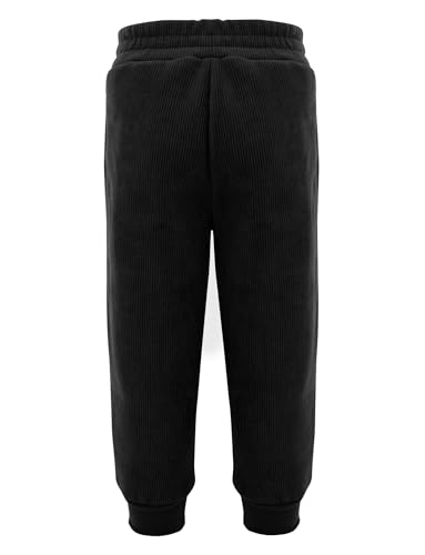 Happy Cherry Unisex Kid Baby Fleece Lined Jogger Pants Ribbed Regular Fit Pull On Thermal Sweatpants 1-12Y2