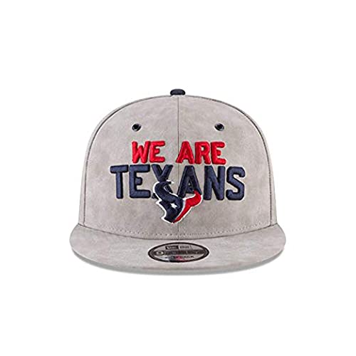 New Era Authentic Exclusive Texans 9Fifty Snapback /9Twenty/Mvp/9Forty Adjustable Hat - Osfm (Premium Leather We Are Texans) Navy #TOP1
