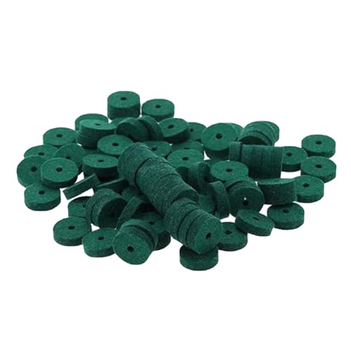 90PCS Piano Felt Pad 22mm Piano Keyboard Wool Felt Washers Green Keyboard Balance Washers Piano Regulating Repair Parts Accessory