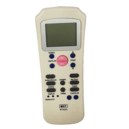 Controle Remoto MXT 01309 AR Condicionado Carrier R14(A)
