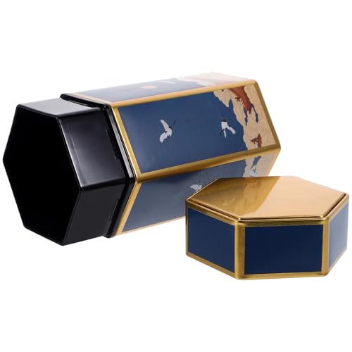 HYTROVE Bote de Lata Metálico para Almacenar Té Suelto y Azúcar Cierre Hermético para Cocina Moderna