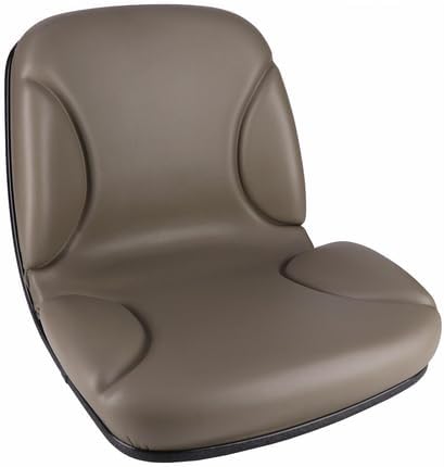 Bucket Seat Vinyl Gray fits New Holland Boomer 2030 T2210 T2220 TC34DA Boomer 3040 Boomer 3045 T2310 T2320 T2330 T2410 TC33DA TC35A TC35DA TC40DA TC45A TC45DA TC55DA fits Case IH 87385235 87385236