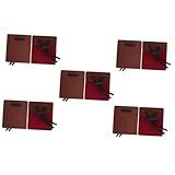 POPETPOP 4 Juegos Protector De Arco Y Flecha Protector De Dedos Para Protector De Dedos De Arco Recurvo Protector De Dedos De Tiro Con Arco Protector Para Cuero Pu Dark Brown 2 Piezas * 4