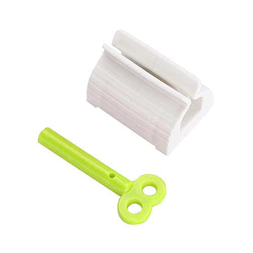 MuSheng(TM) 1 Pack Distributeur de Dentifrice, Presse-Tubes de Peinture, Presse Dentifrice Tube Wringer, Tube Squeezer Roller, Tube en Wringer pour Dentifrice, Peintures, Cosmétiques 5.5x4X4cm (Vert) Cover