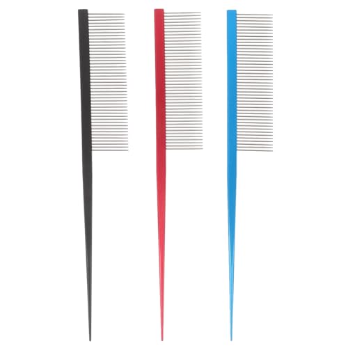 Peigne chien inox à démêlage doux avec manche ergonomique pour éliminer les poils morts