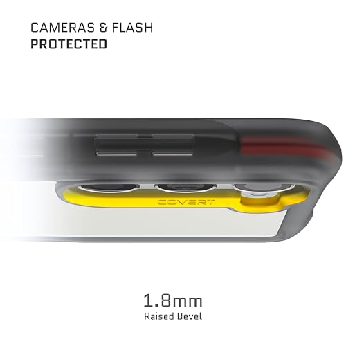 Image of Ghostek COVERT Shockproof Galaxy S23+ Clear Case Premium Protective Phone Cover Shock-Absorbent Armor Bumper Heavy Duty Protection Transparent Designed for 2023 Samsung Galaxy S23 Plus (6.6in) (Smoke)