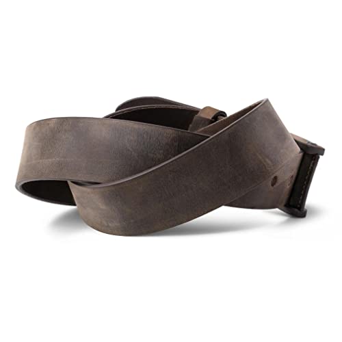 PEGAI Distressed Leather Belt for Men | Rustic Minimalist Handcrafted Leather Belt | Boone2