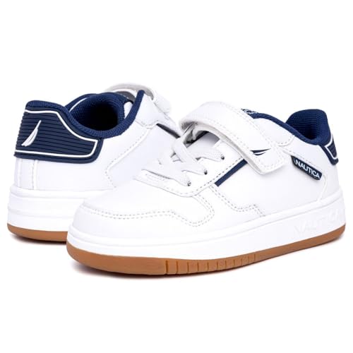 Image of Nautica Kids Adjustable Strap Shoes | Comfortable Casual Sneakers for Boys and Girls, Toddlers & Little Kids