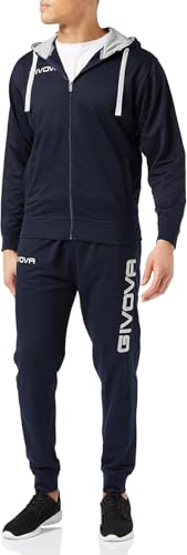 GIVOVA TUTA KING COTONE TERRY (POKER) BLU/BLU Tg. M