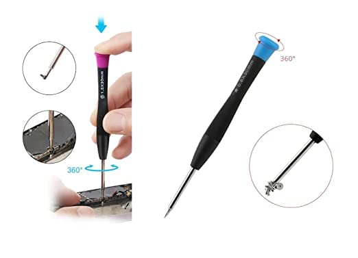 S P Electron Pack of 13 Professional Screwdriver Set with 2 Stainless Steel Pointed and curved tweezers and openers for Mobile Repairing and other repairing works. 2