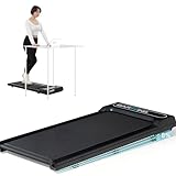 BARWING 6.5MPH Walking Pad Treadmill Under Desk Walking Pad with Incline 330 lbs Mini Portable Walking Treadmill for Home Small Office with Remote Control Incline Walking pad Under Desk