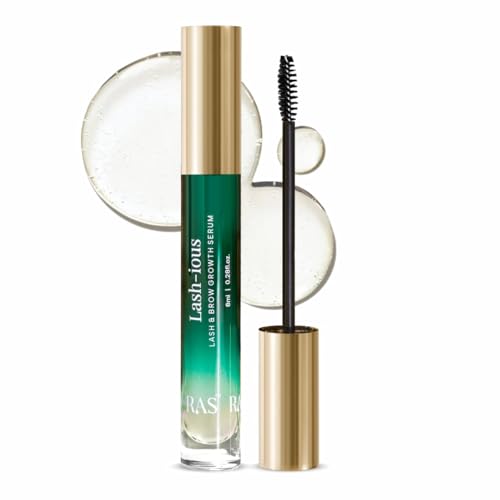 Image of Ras Luxury Oils Lash-ious Lash & Brow Growth Oil /Serum with Biotin & Hyaluronic Acid | Natural, Nourishing Formula for Fuller, Thicker, Healthier Eye Lashes & Brows | Safe for Sensitive Eyes, 8ml