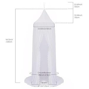 Oldpapakidsbedcanopywithpompomhangingmosquitonetforbabycribnookcastlegametentnurseryplayroomdecorwhite Urban Country Home Decor Oldpapa kids bed canopy with pom pom hanging mosquito net for baby crib nook castle game tent nursery play room decorwhite urban country home decor