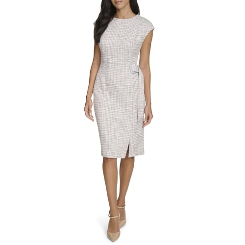 Calvin Klein Women's Work Tweed Sheath Dress