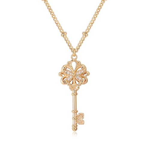VACRONA Dainty Gold Necklace for Women