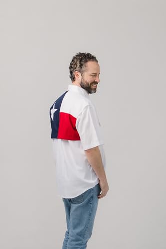 Men's Texas Flag Fishing Shirts Short Sleeves4