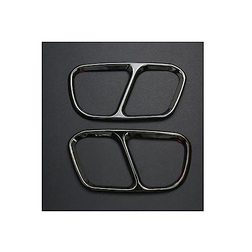 Tubo de escape negro para BMW X5 F15 y X6 F16: moldura decorativa y elegante de 2015 a 2018