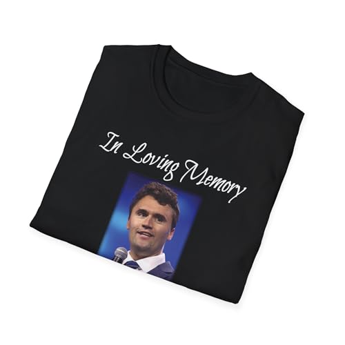 Charlie Kirk in Loving Memory Softstyle T-Shirt - Memorial Tribute Tee Devoted Husband Father Patriot Hero 2025 TPUSA Tee4