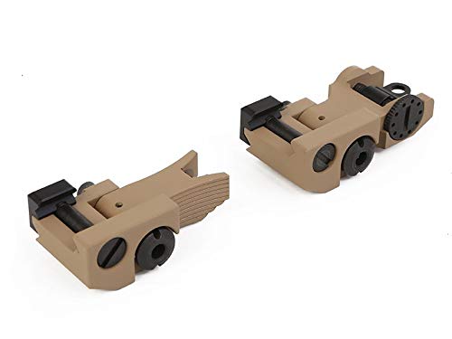 実物　Troy Industries フォールディングバトルリアサイト BIGDRAGON TROYタイプ フォールディングリアサイト BK