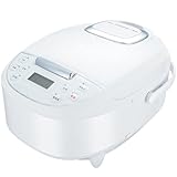 [東京Deco] 多機能炊飯器 5合炊き 炊飯ジャー 厚釜 マイコン式 ホワイト 5種類メニュー(白米/早炊き/無洗米/玄米/おかゆ) 蒸し料理 予約機能 12時間保温 着脱式 丸洗い可能 一人暮らし 調理鍋 炊飯器 炊飯ジャー スチーム皿付属 d000