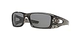 Oakley Men's OO9165 Crankcase Sunglasses, Grey Smoke Frame/Grey Polarized Lens, 56 mm