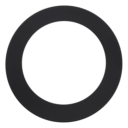 uxcell Goof Rings 3.8" x 5.3" Steel Flat Goof Trim Ring Matte Black