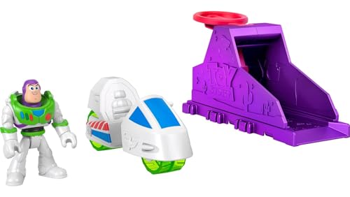 Fisher-Price Imaginext Launcher Set with 3-inch Buzz Lightyear Action Figure & Toy Vehicle, Inspired by Disney and Pixar Toy Story​​