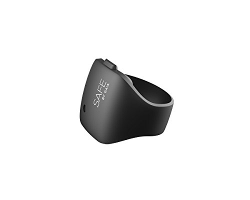 Design Sicherheits Armband Sicherheit auf Knopfdruck beim Laufen Joggen Spazierengehen mit 120 Dezibel Sirene Farbe Schwarz