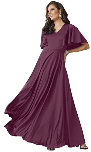 Image of KOH KOH Womens Long Elegant Bridesmaid Evening Cocktail Modest Maxi Dress
