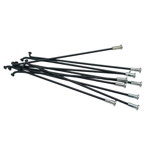 MFUPR Radios, radios de Rueda, 36 Piezas de Bicicletas 13G diámetro 2,3 mm Longitud 102-256 mm radios # 45 Acero + pezones radios de Bicicleta Piezas de Ciclismo(135mm 36PCS)