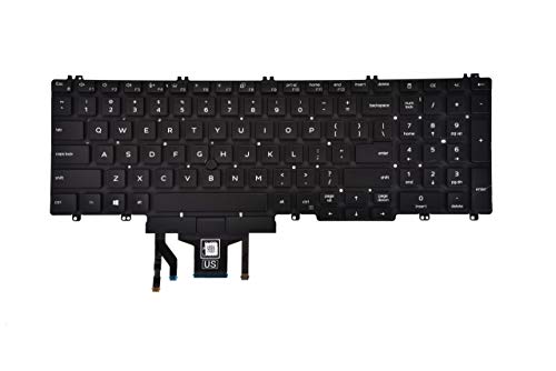 Clavier Dell Latitude 5500 défectueux réparé avec cette pièce de rechange US rétroéclairée