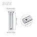 METALLIXITY Clevis Pins (10mmx40mm) 6Pcs, Single Hole Flat Head Carbon Steel Fastener Pin - for Metal Devices, Furniture Installation, Industrial, DIY