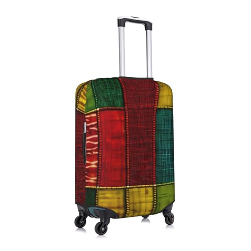 African Style Patchwork Print Travel Elastic Suitcase Luggage Baggage Cover Protector, Washable And Anti-Scratch3