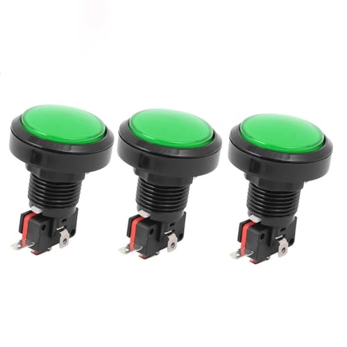 Bouton poussoir de jeu momentané avec lumière verte 4P et micro interrupteur 12V