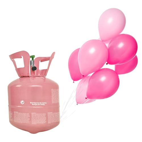 Tradineur Bombona de hélio, ideal para festas, aniversários e casamentos, fácil de usar, capacidade de 4,5 litros = 20 balões (não incluídos)
