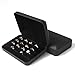 sadkew Jewelry Ring organizer Box, Portable Small Storage Display Case, Fashion Jewelry Tray Holder Showcase, Ring Boxes for Multiple Rings Fits for Travel or Home Organizers (Black Big)