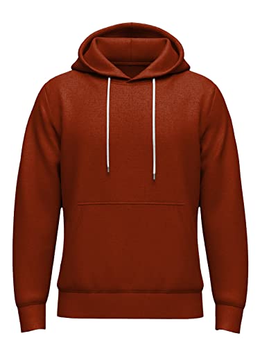 Image of Veirdo Cotton Fleece Regular Fit Full Sleeve Hooded Sweatshirt Front and Back Graphic Printed Jumper Hoodie for Men