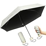 【100%UVカット,業界最軽量】Yuni Muni 日傘 おりたたみ傘 傘 日傘 折りたたみ/完全遮光/ UVカット率99.9%/4層生地/ アルミフレーム 晴雨兼用 コンパクト 男女兼用 熱中症対策 花火大会 レディース メンズ (ホワイト)