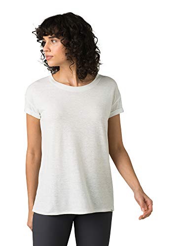prAna Women's Cozy Up T-Shirt, White, X-Large