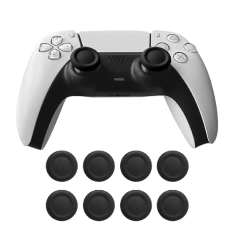 Image of New World Joystick Replacement Cap Thumb Grips for PS5 Controller, For PS5 Controller Button Analog Stick Covers, 3D Analog Cap Skin Replacement Part Repair Accessories, 8 PCS