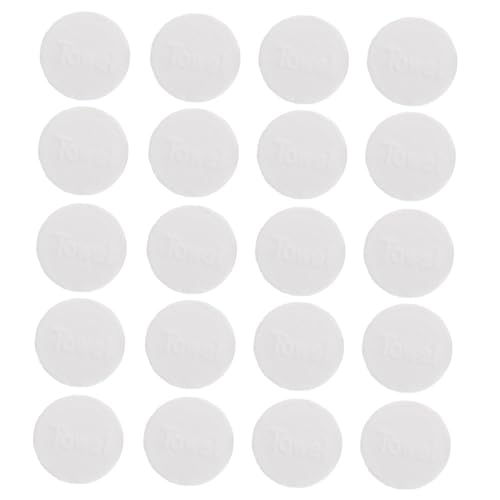 IWOWHERO 20pcs使い捨て圧縮タオルポータブルフェイスタオルフェイスタオル顔面組織