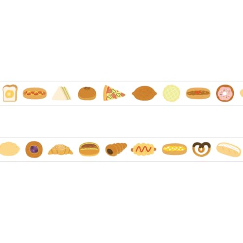 Amazon.co.jp: パピアプラッツ マスキングテープ おかわりますて パン