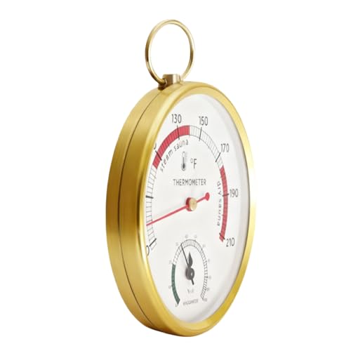 Wall Mounted Sauna Room Hygrometer with Oversized Dials Easy to Read Display ABS Thermometers Meter for Home