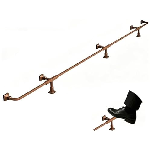 Barra De Apoyo De Pies Para Bar Riel para reposapiés de barra interior y exterior, kit completo acero inoxidable 304, para isla cocina, garaje, patio mostrador servicio ﻿(L420cm/13.8ft)
