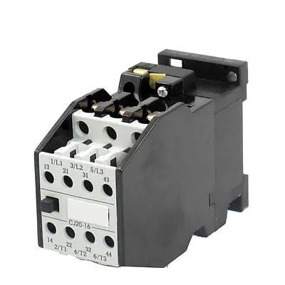 Contactor de CA de 11 KW, 24 V, 50 Hz, 13 A, 3 polos, 2 NA, 2 NC, riel de montaje de 35 mm